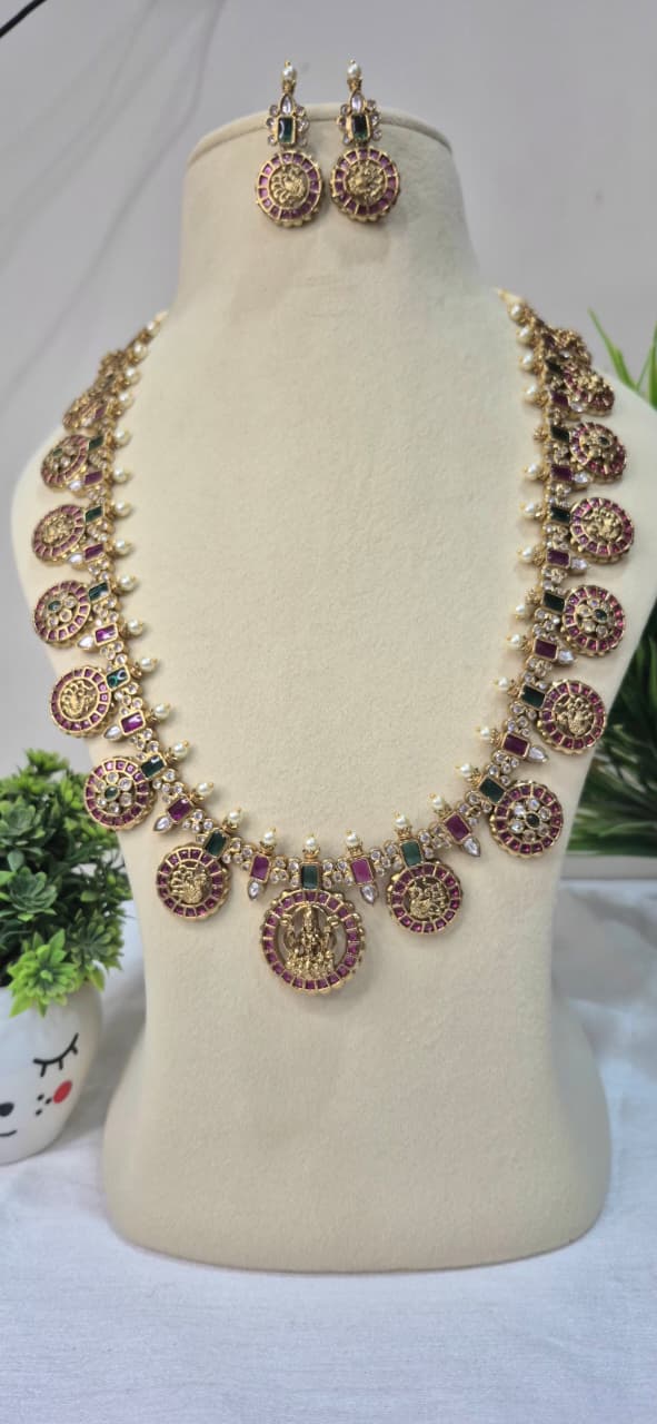 Traditional Kundan Bottu Mala Haaram  sukbm15