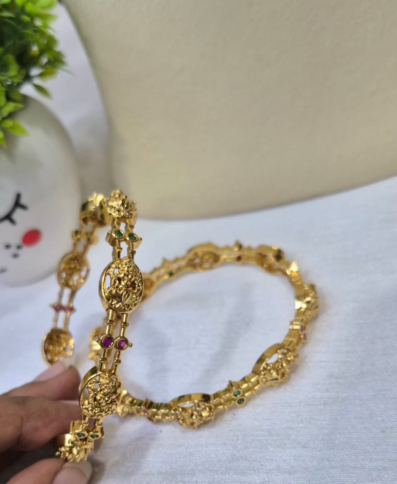 Traditional Gold-Plated Bangles  subgl35