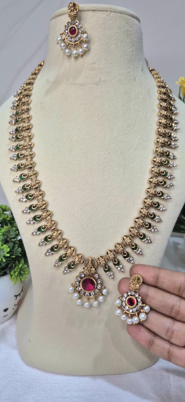 Premium Lakshmi Palakka Haaram   sulph25