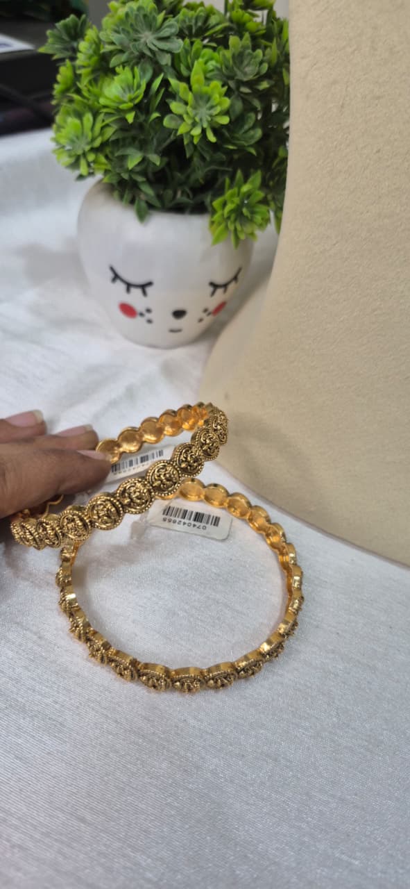 Elegant Gold Lakshmi Bangles  suglb29