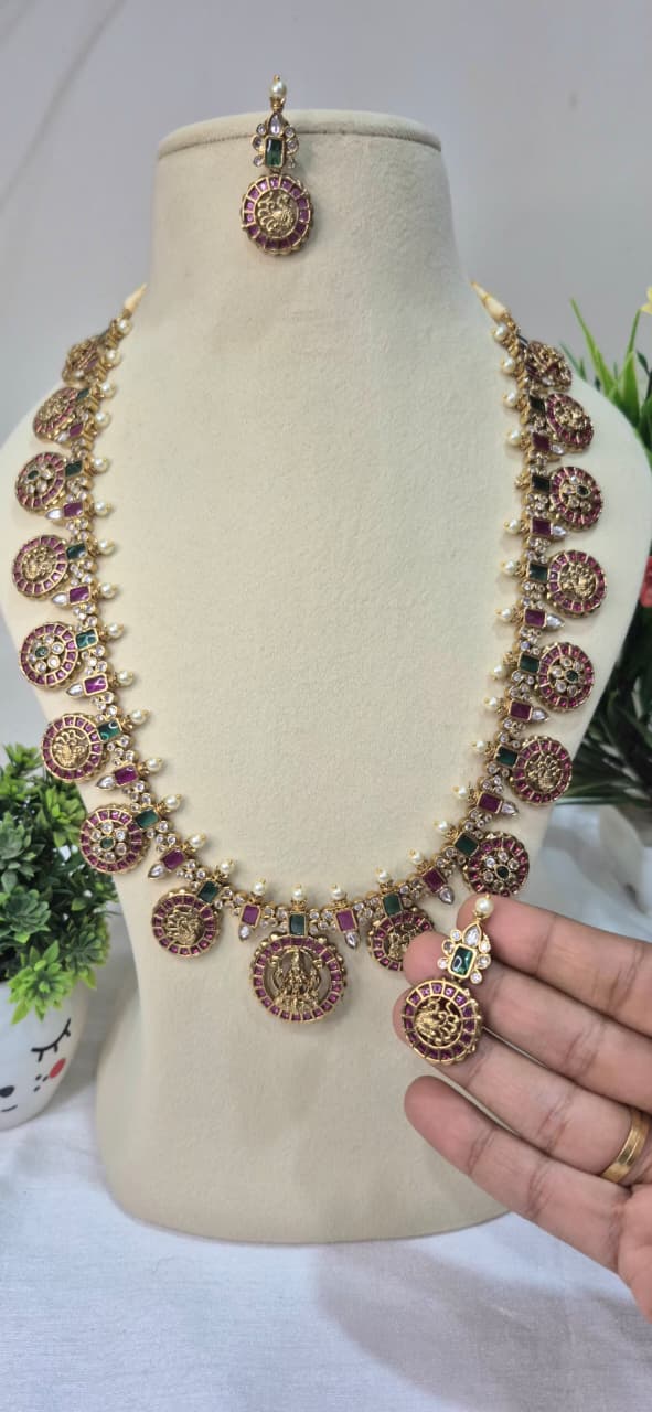 Traditional Kundan Bottu Mala Haaram  sukbm15