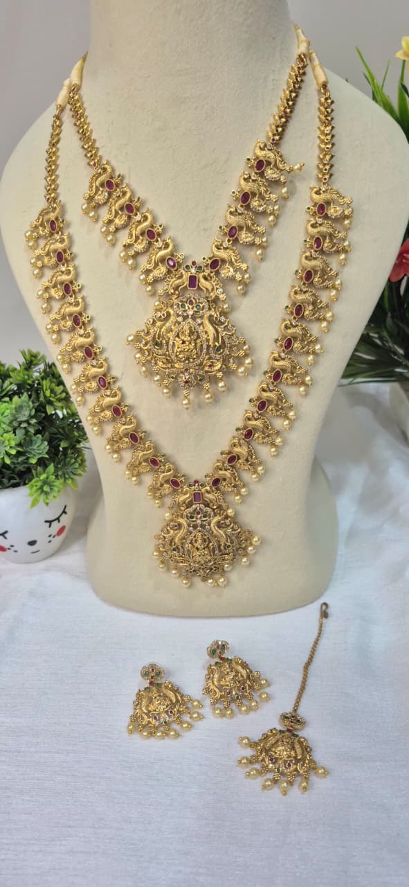 Antique Gold Temple Jewelry Set   suagt20