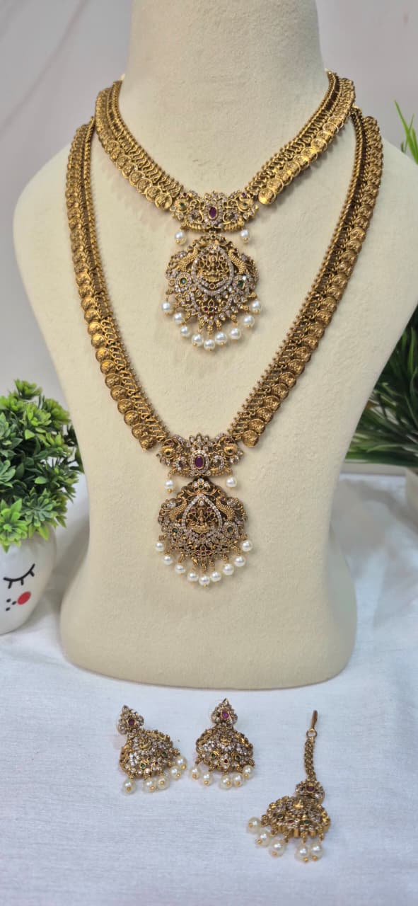 Antique Gold Plated Necklace Set   sugpn21