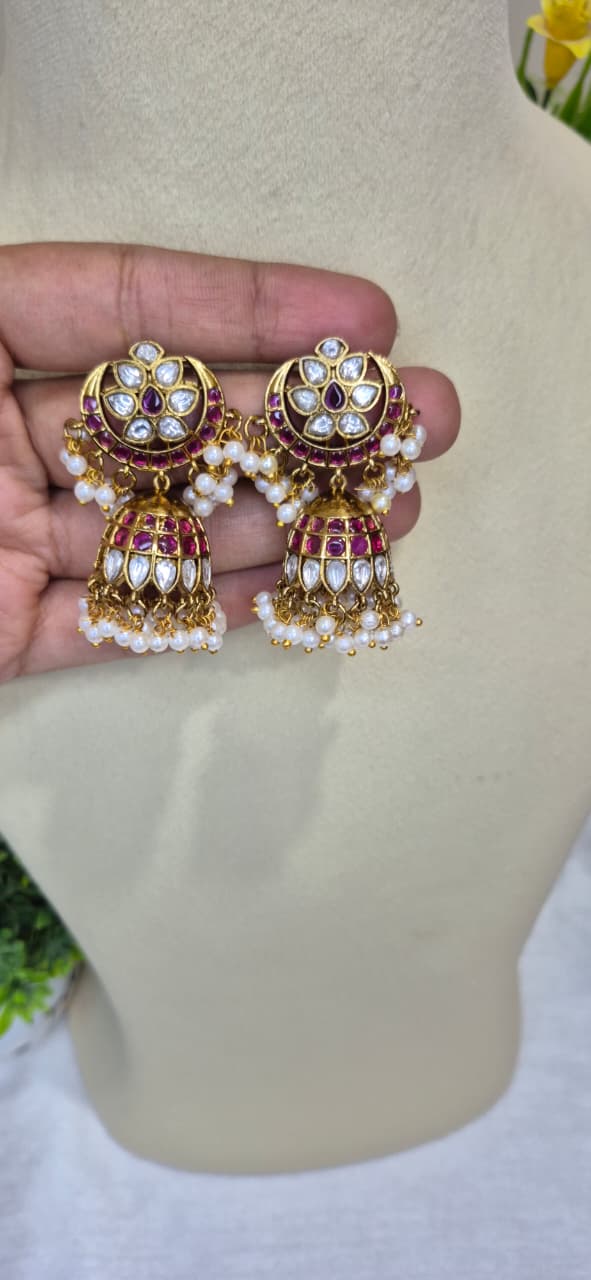  Jadau Kundan Jhumkas   ERS46
