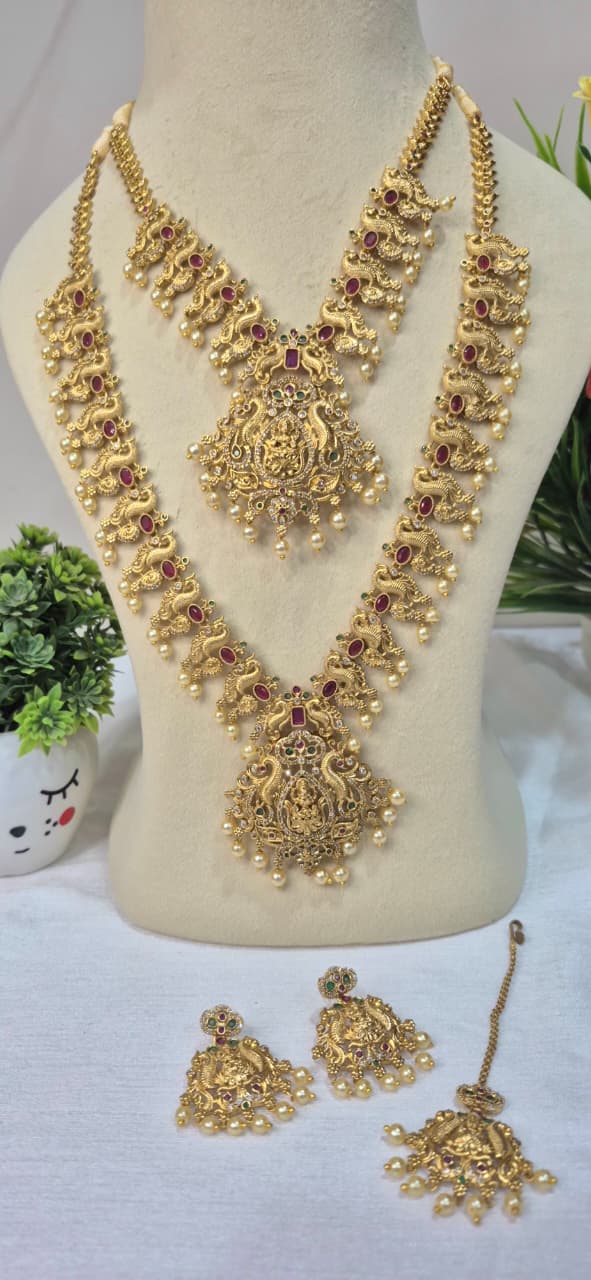 Antique Gold Temple Jewelry Set   suagt20