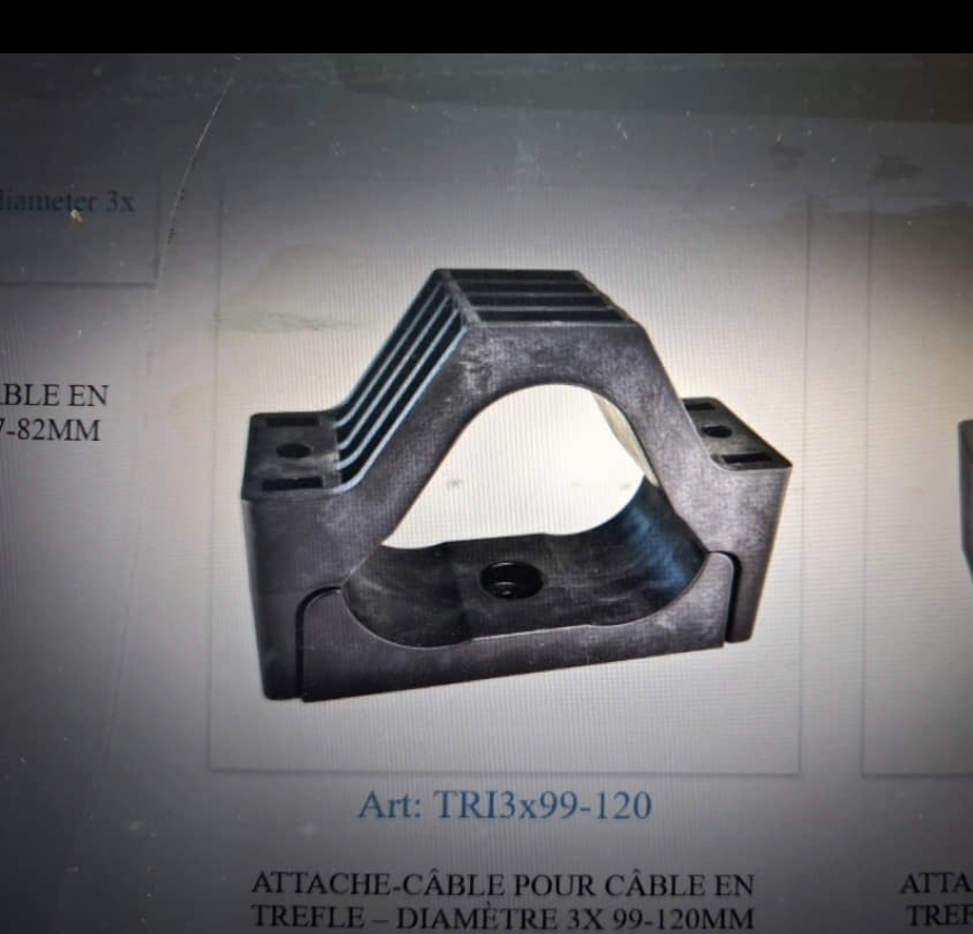 Attache-câble en trèfle