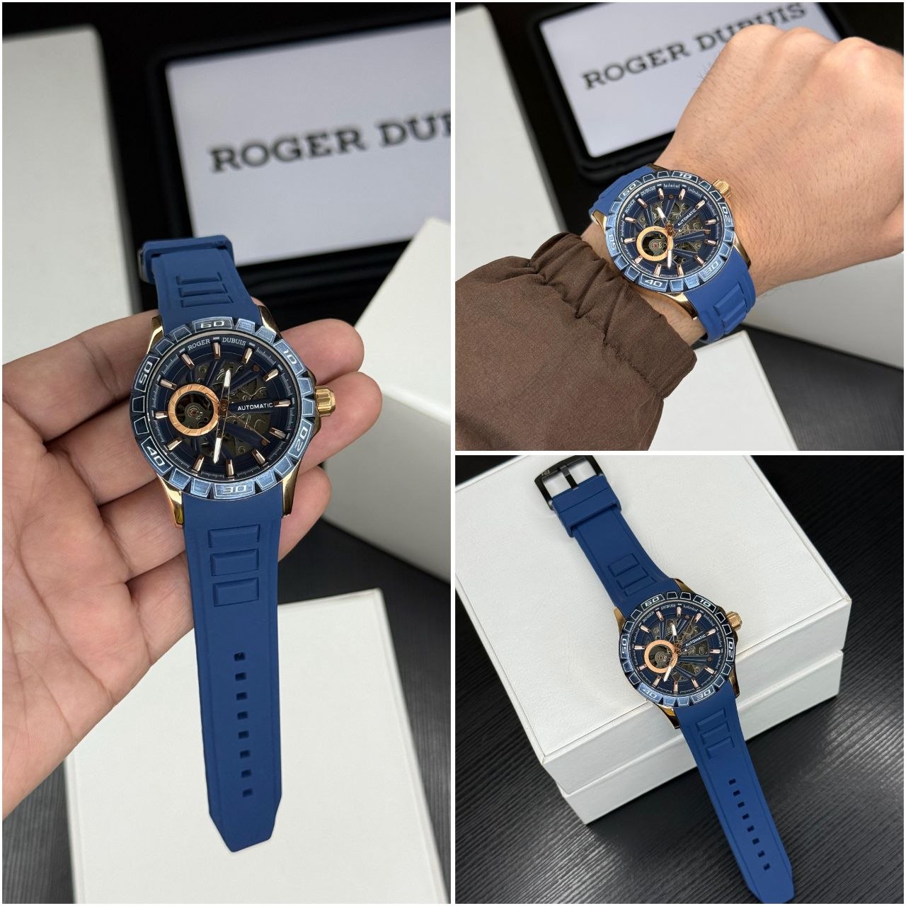 Blue Luxury Chronograph Watch