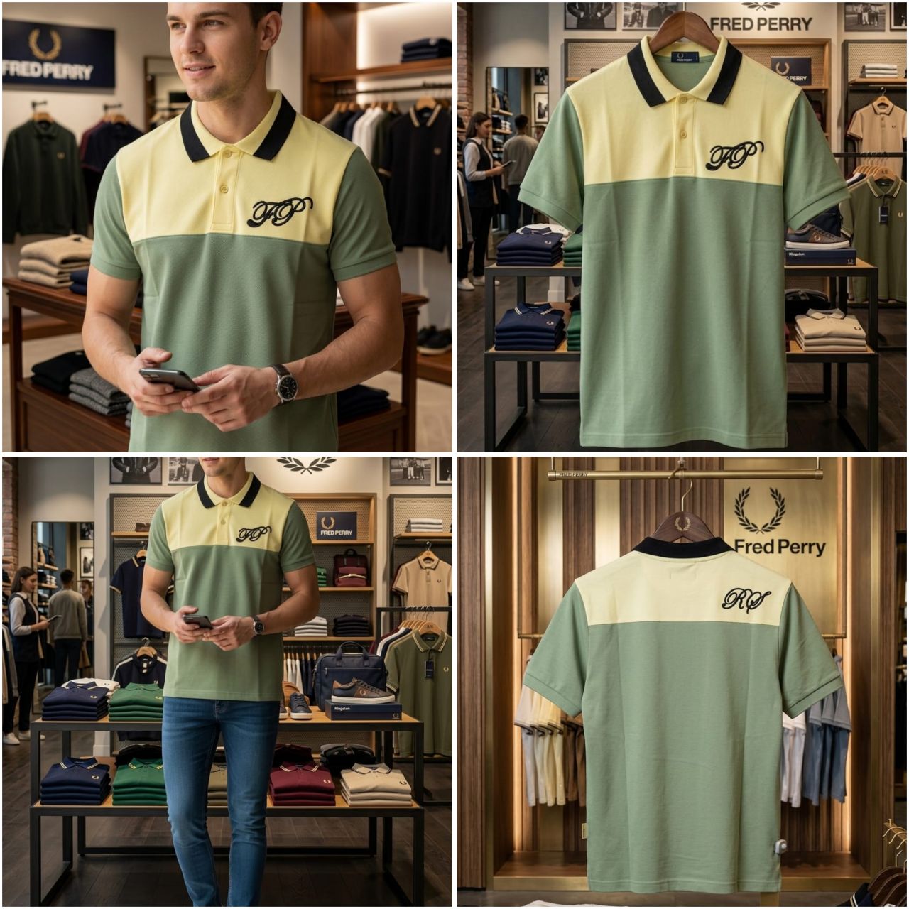 Fred Perry twin tipped Color Block Polo Shirt