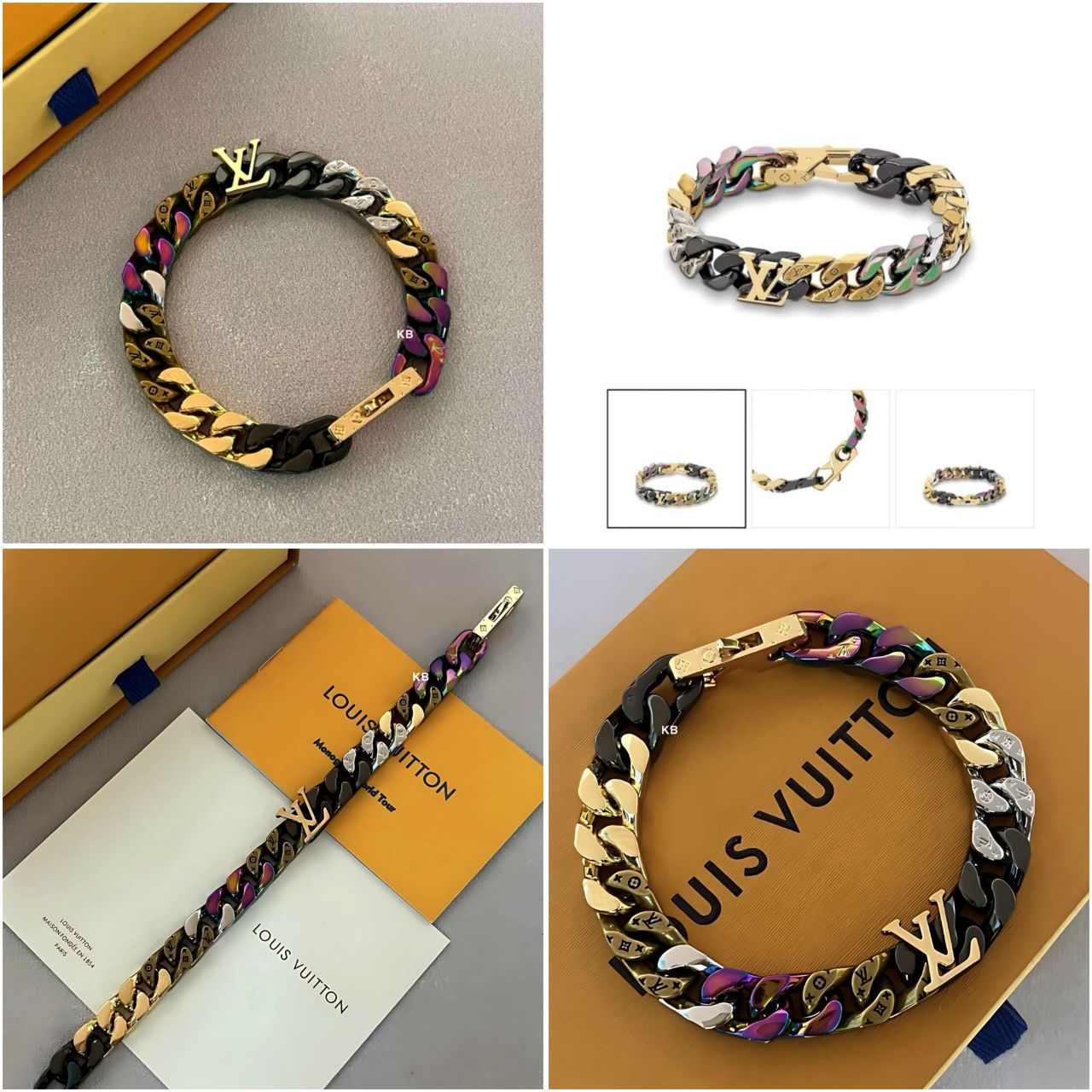Louis Vuitton Multicolor Chain Bracelet