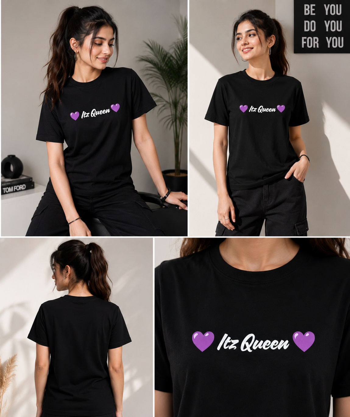 Itz Queen Black T-shirt