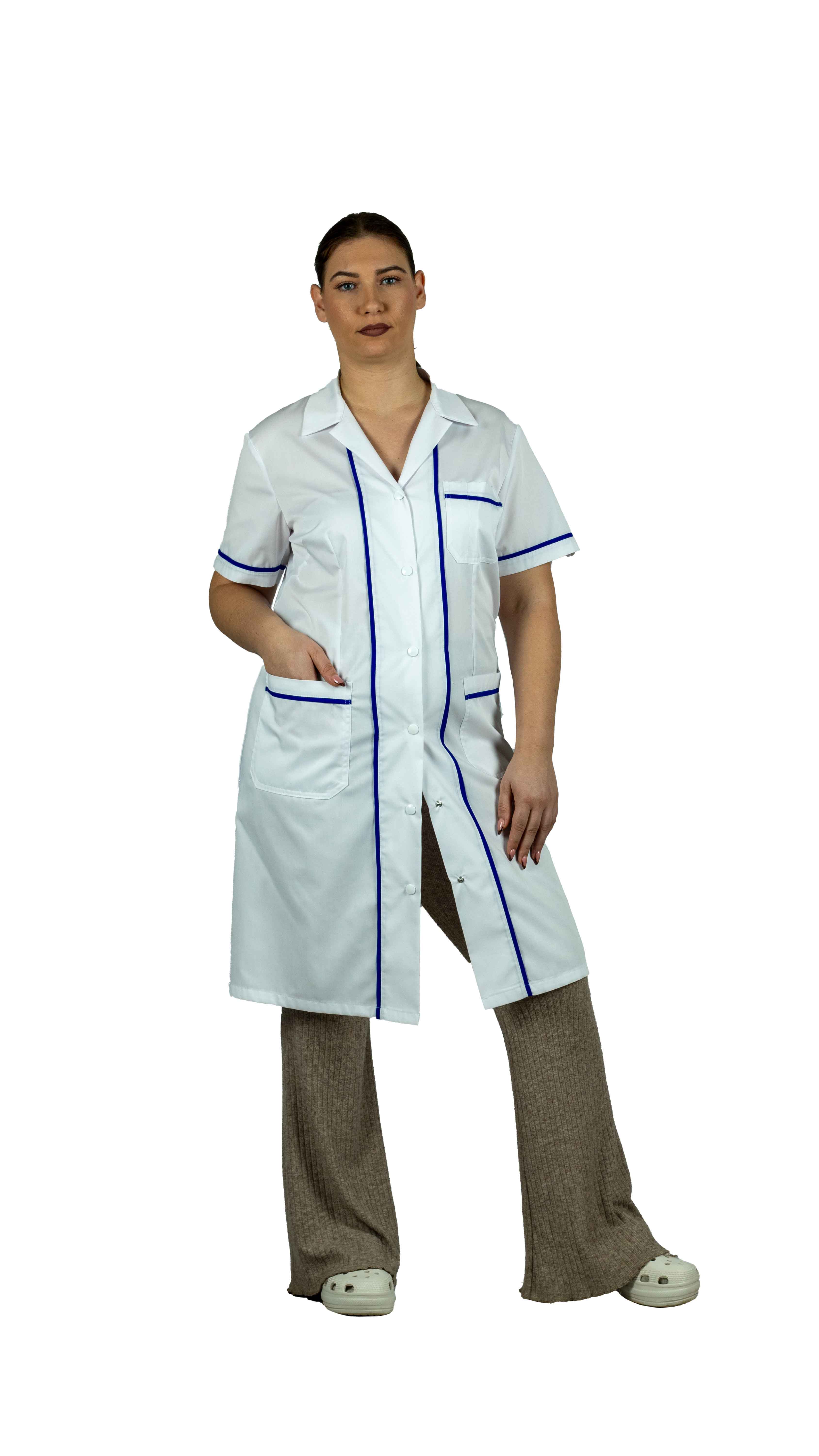 005 Γυναικεία ρόμπα γονάτου πέτο γιακά 