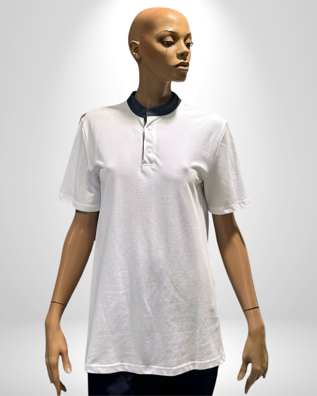 033 Ανδρικό πόλο πικέ με μαο τζιν γιακά