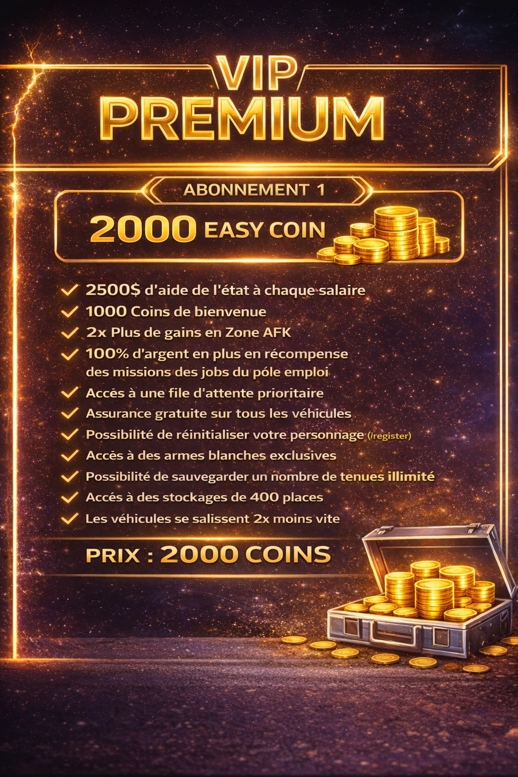 Abonnement VIP Premium