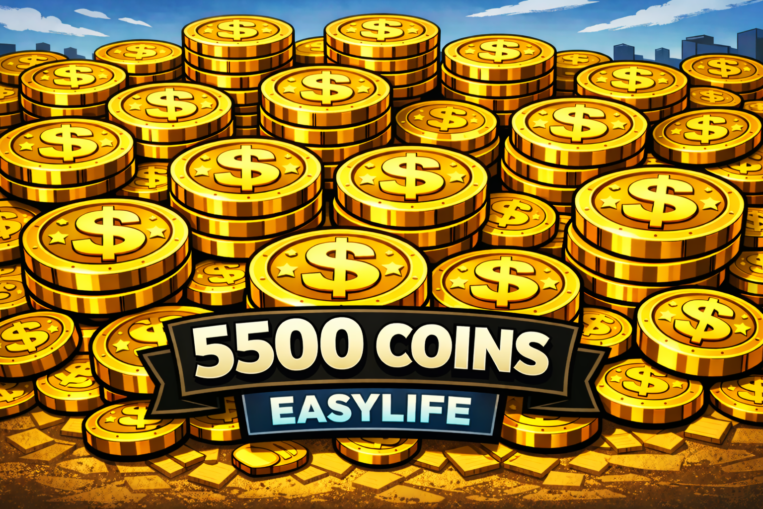 5000 coins + 500 offert 