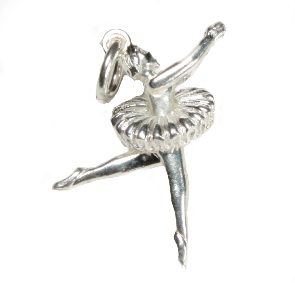Sterling Silver Ballerina Charm