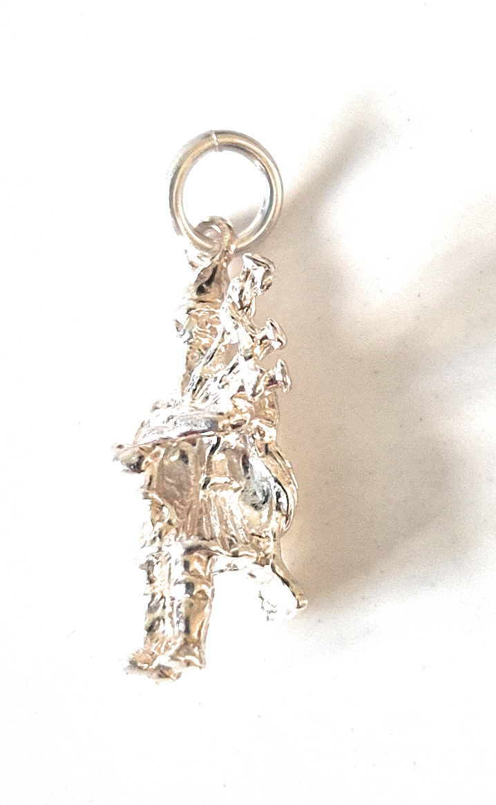 Sterling Silver Bagpiper Charm