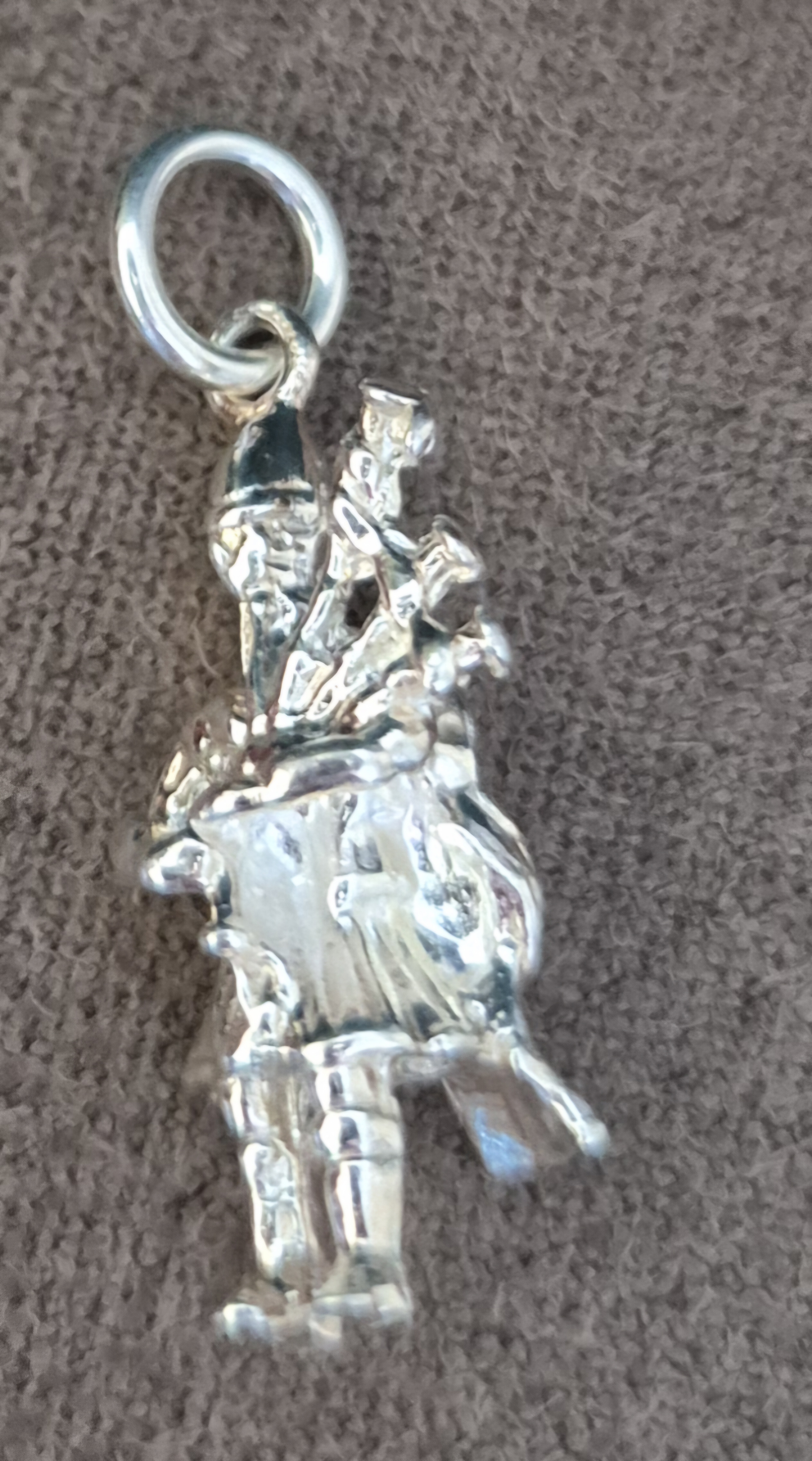 Sterling Silver Bagpiper Charm