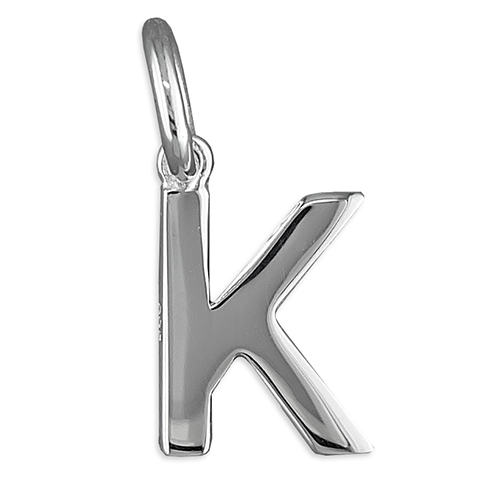 Sterling Silver K Charm