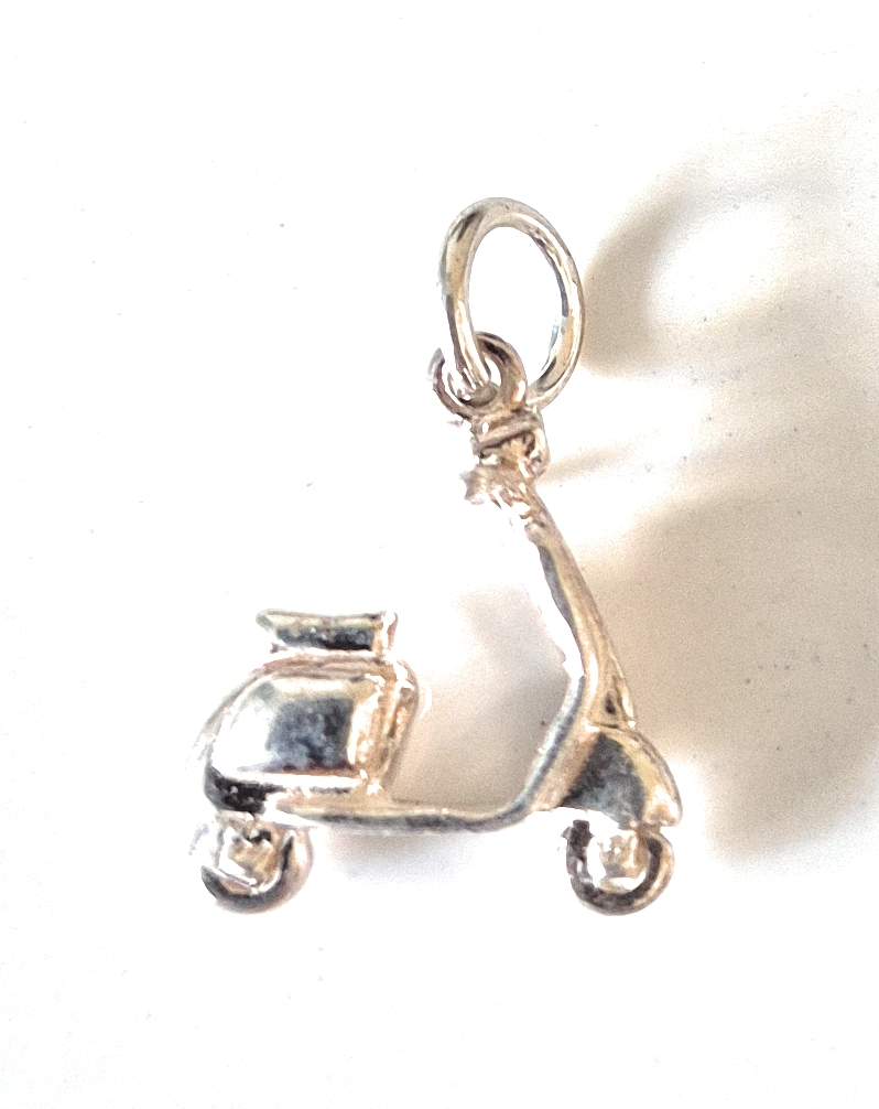 Scooter Sterling Silver Charm Pendant