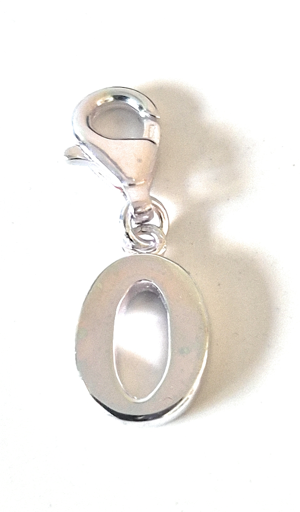 Sterling Silver Letter 'O' Charm