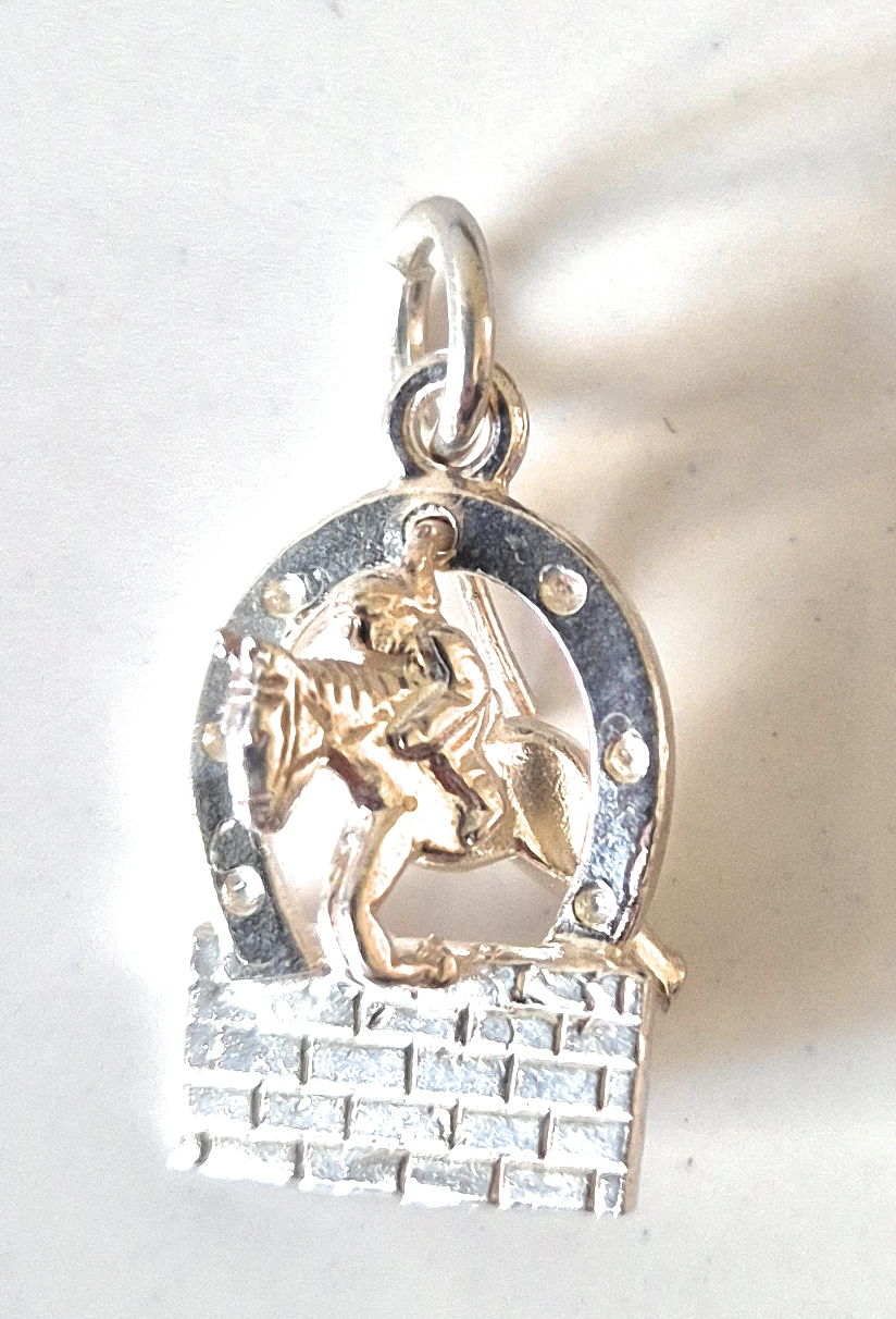 Equestrian Horse Jumping Charm