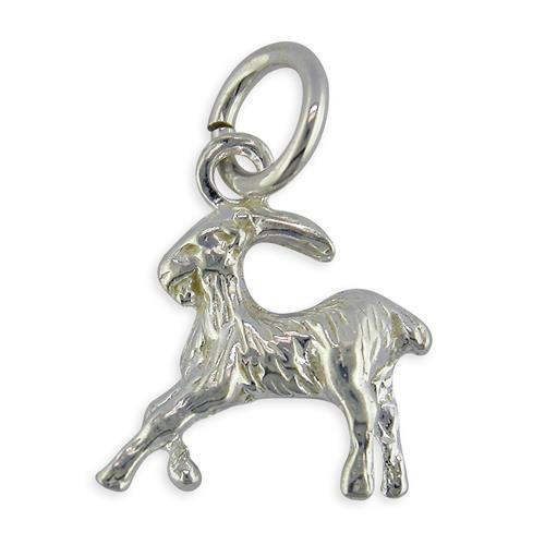 Sterling Silver Goat Capricorn Charm