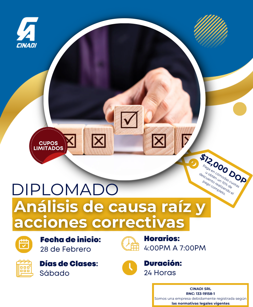 Diplomado Análisis de causa raíz y acciones correctivas.
