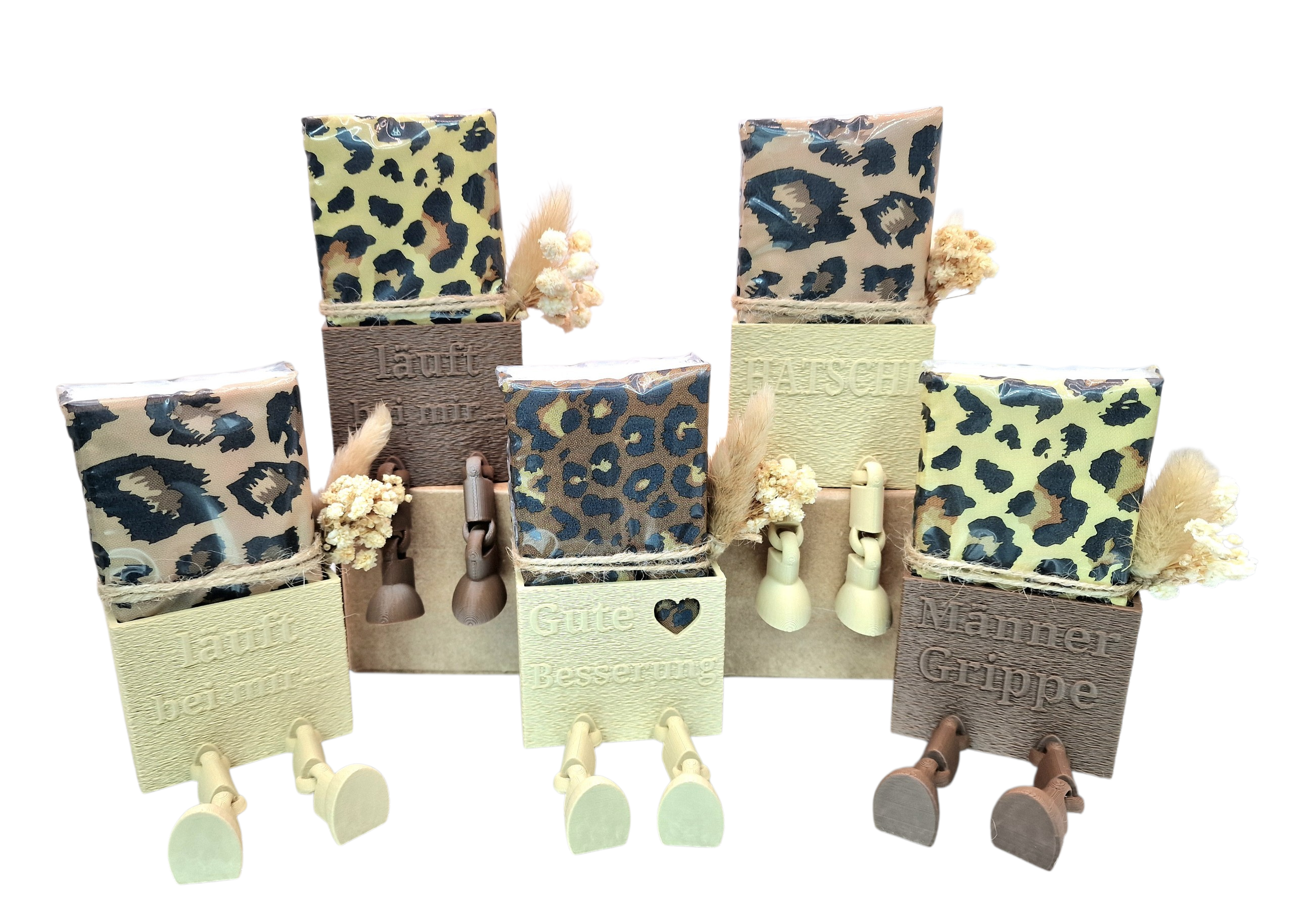 Taschentuchhalter Leo-Look