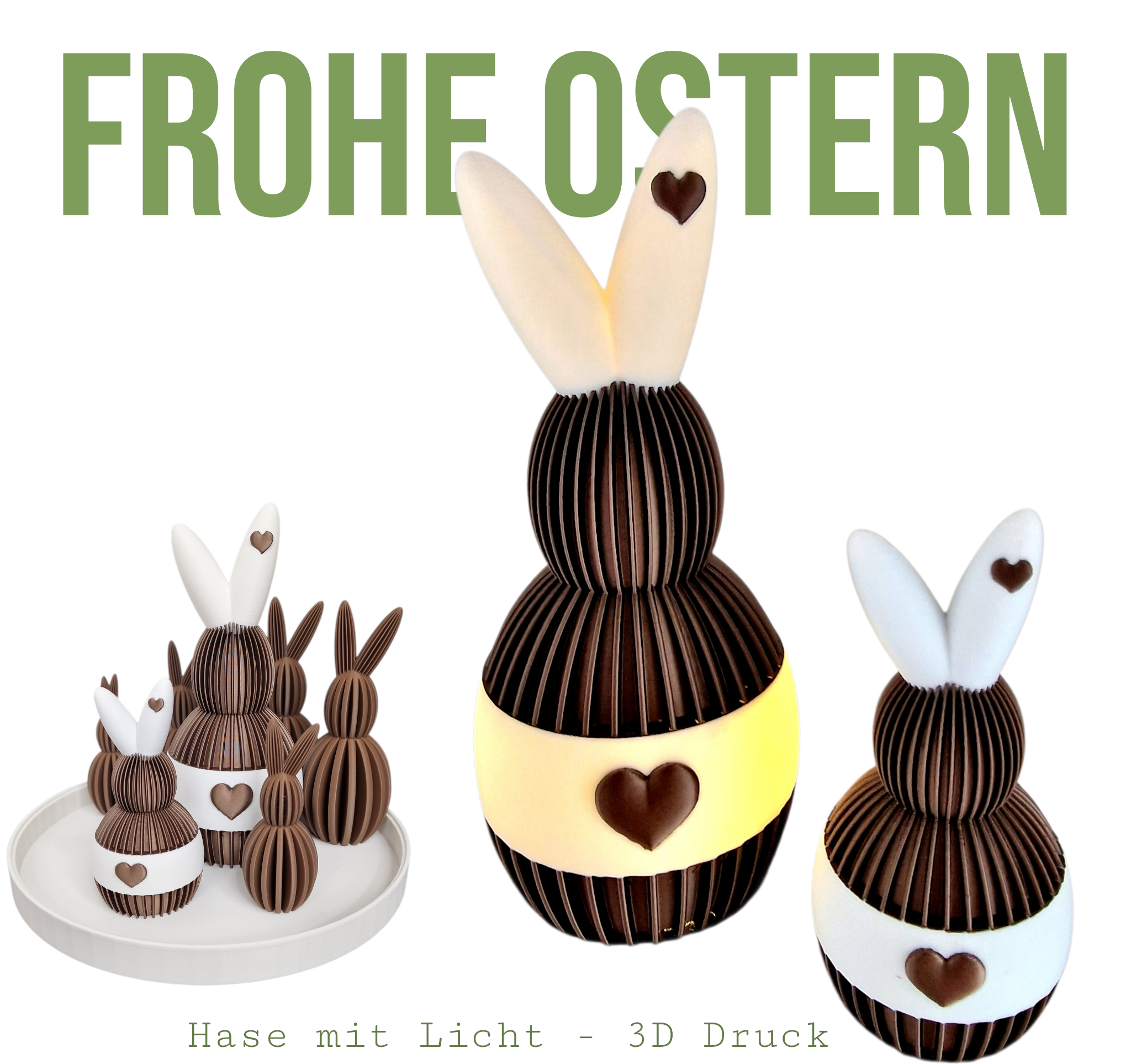 Osterhase beleuchtet 