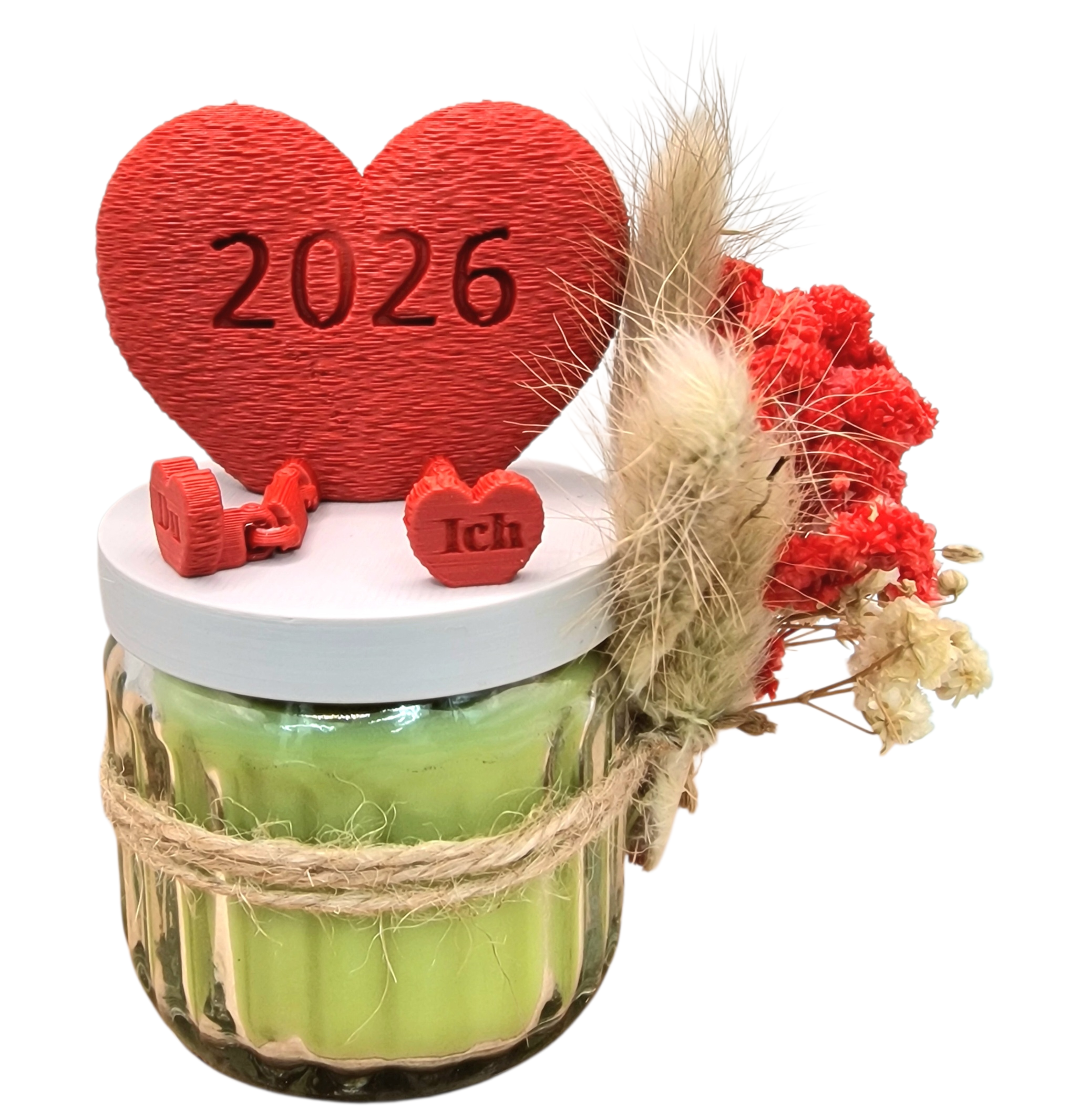 Duftkerze mit Flexiherz 2026