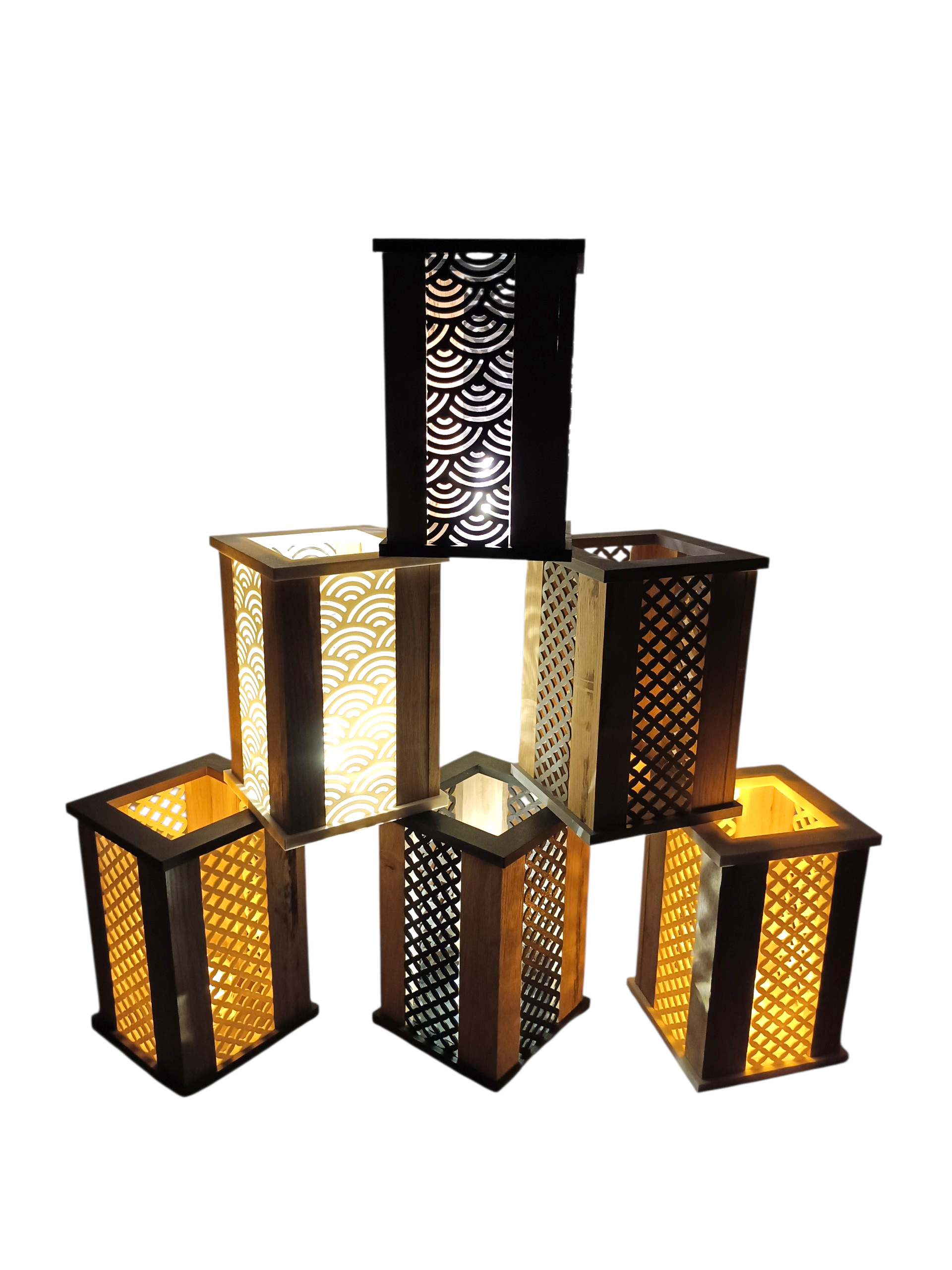  Holzlaternen, Windlichter