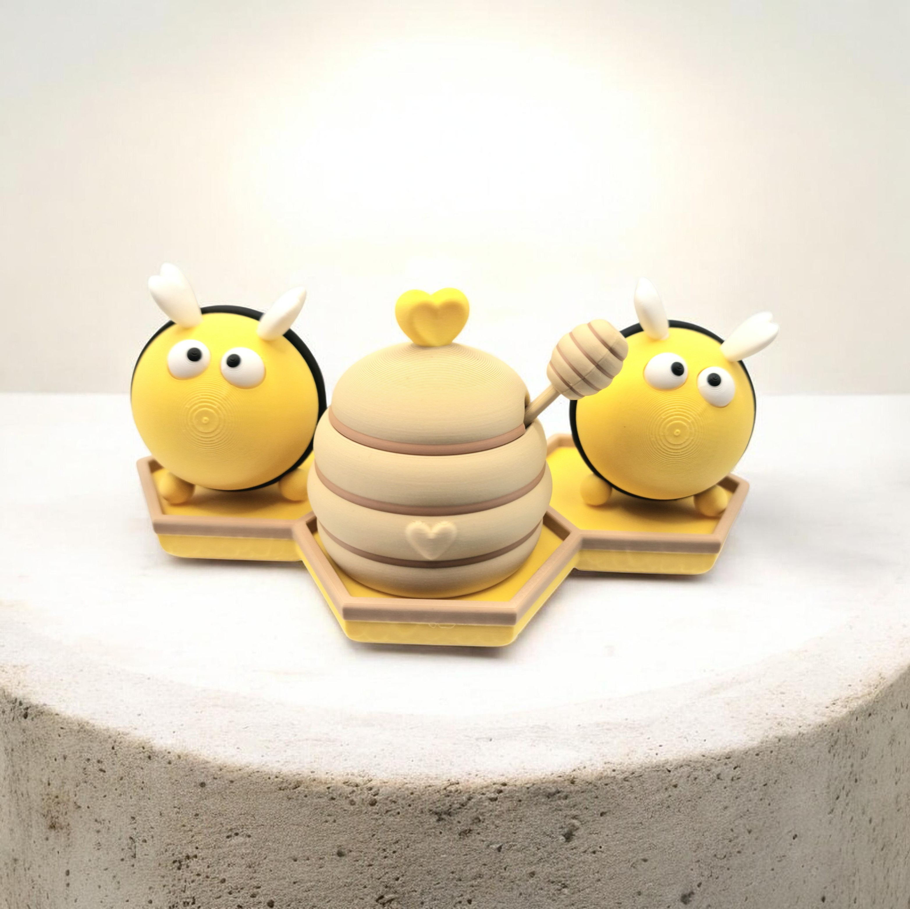 Bienen Set mit Honigtopf