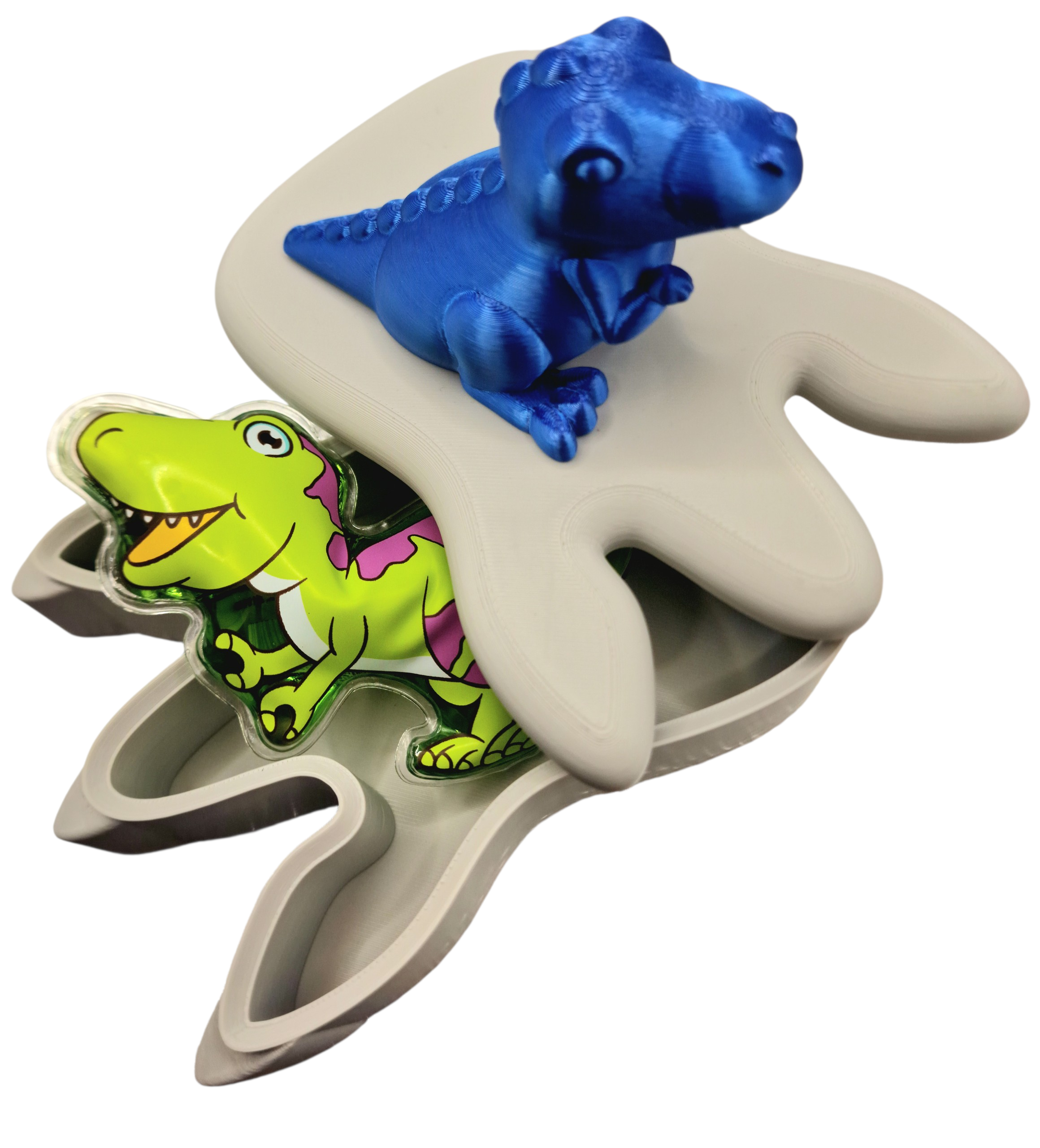 Geschenkbox mit Dinofigur