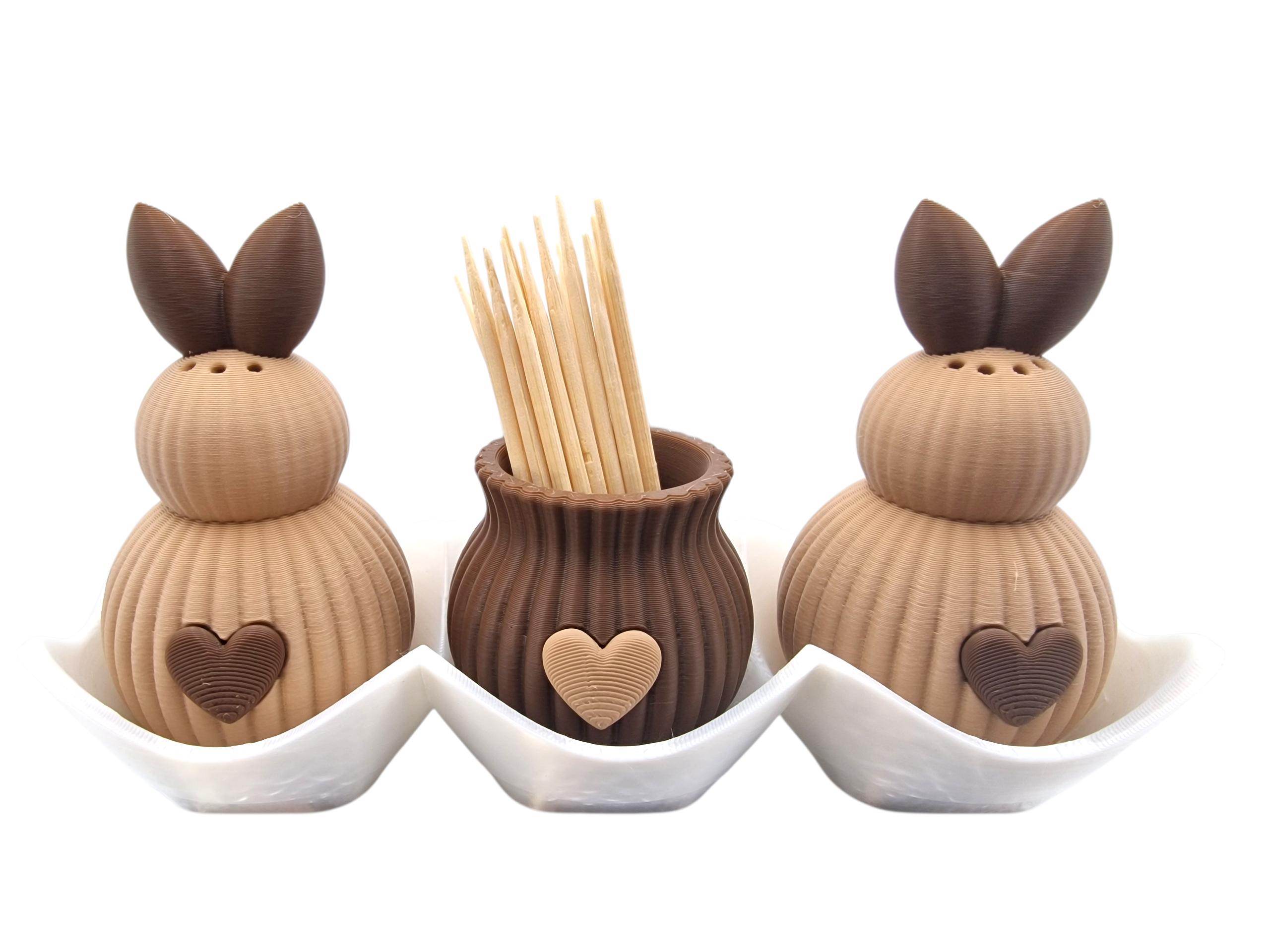 Osterhasen Set Salz & Pfefferstreuer