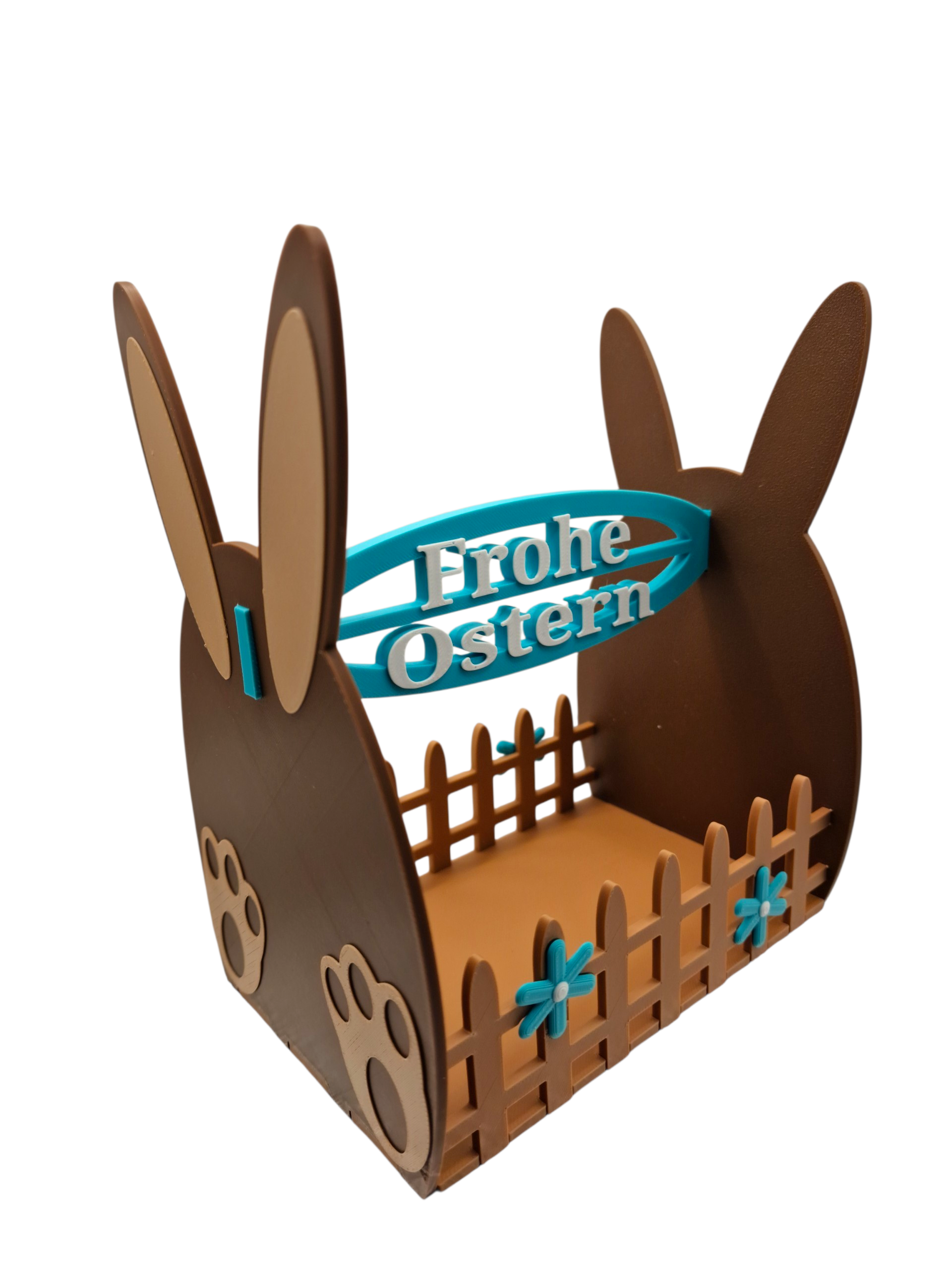 Osterkorb mit Hasenmotiv