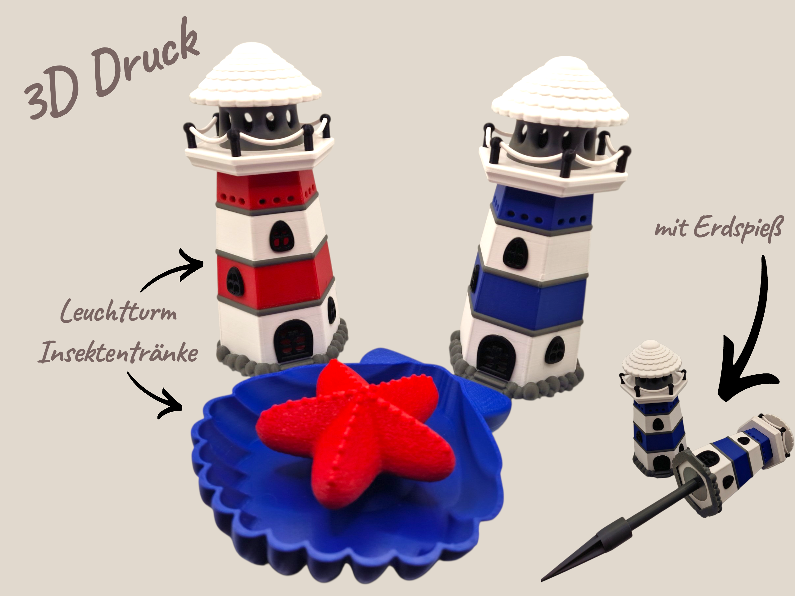 Deko-Leuchtturm