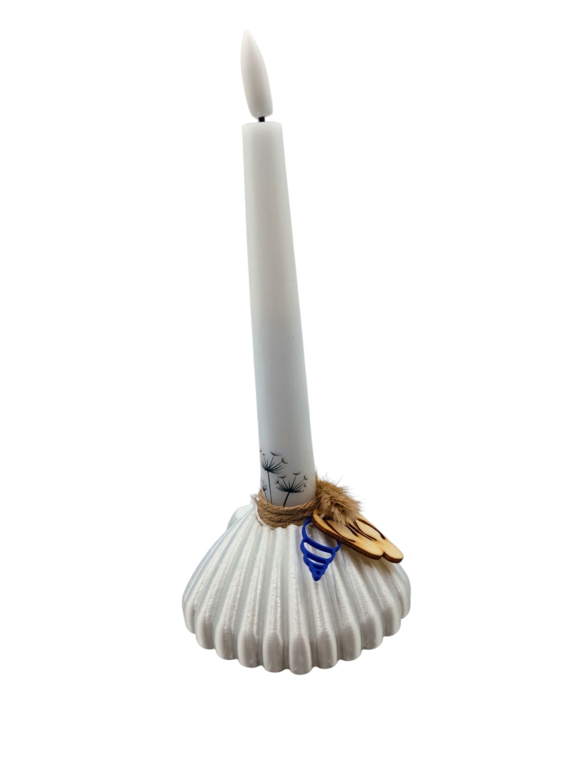 Kerzenhalter aus Muschelschalen