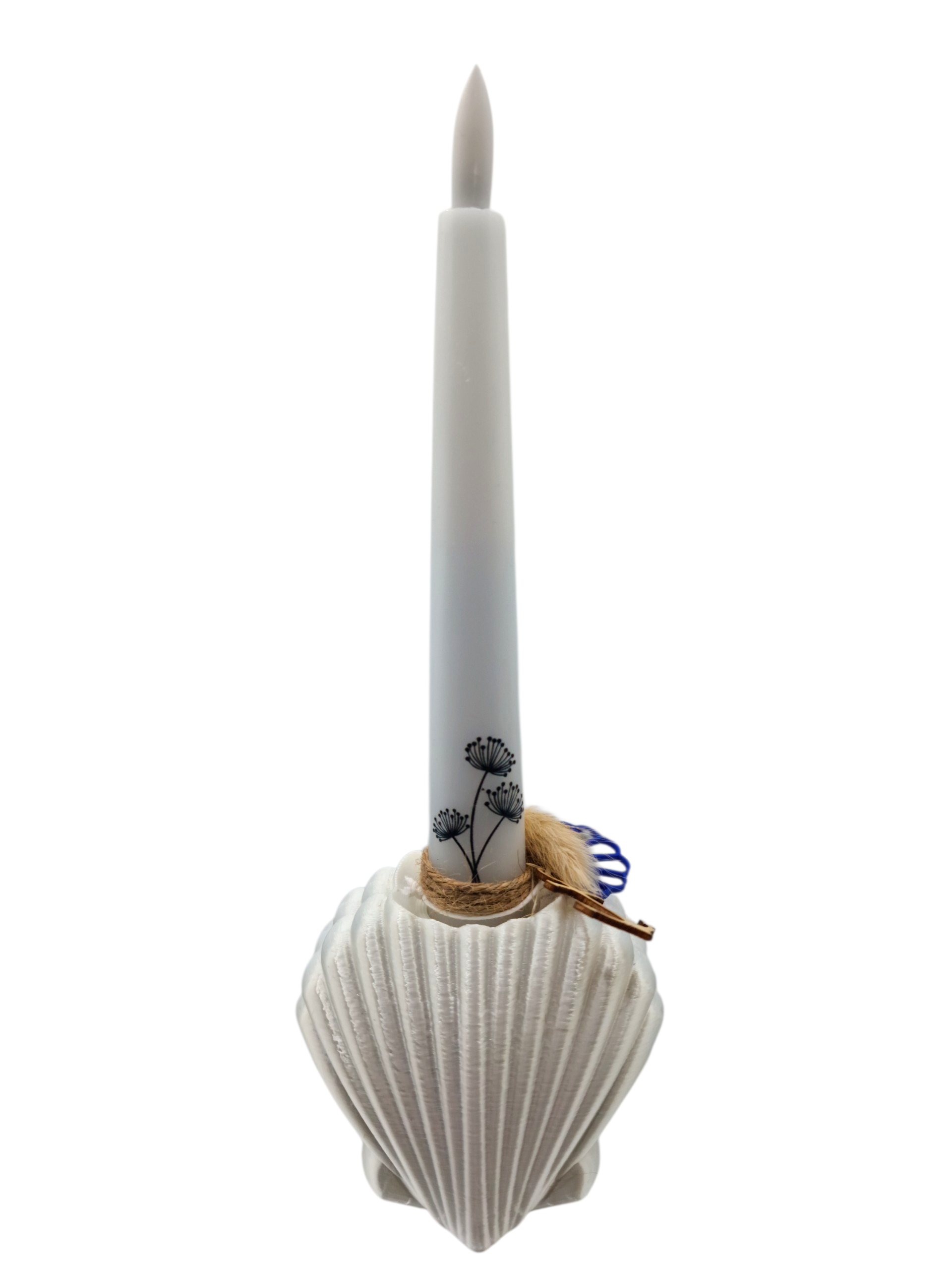 Kerzenhalter aus Muschelschalen