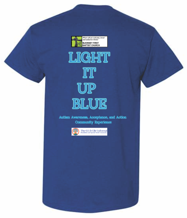 Light It Up Blue  autism awareness T-Shirt