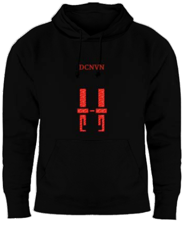 DCNVN Glitter Black Hoodie 