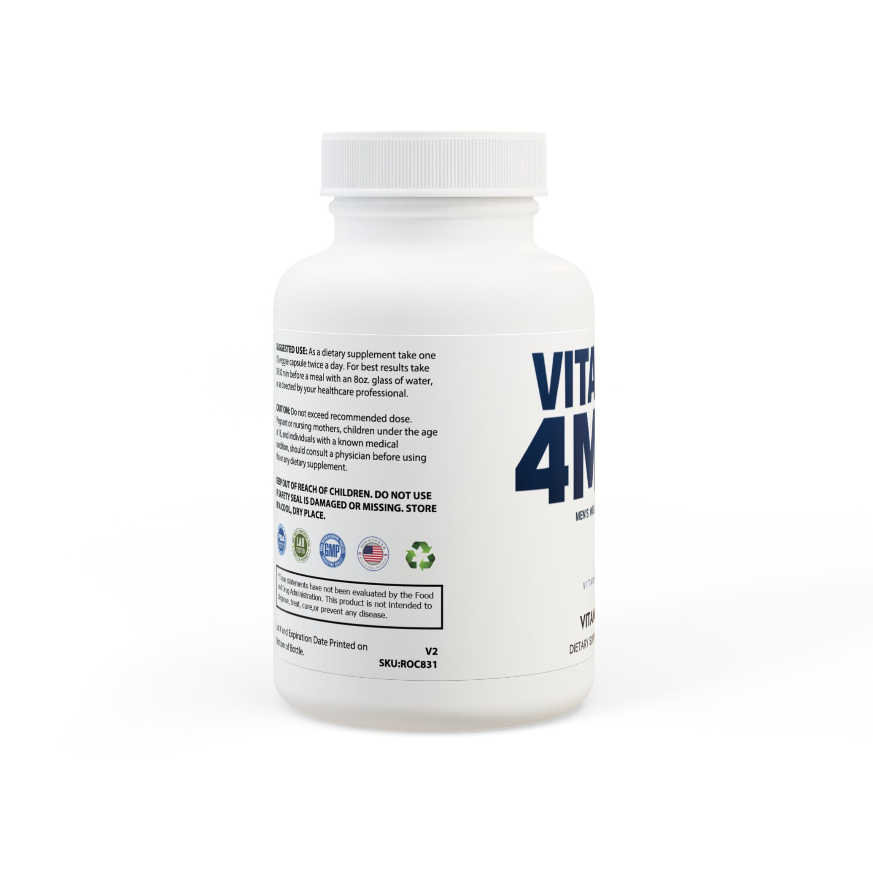 V4M Vitamins 4Men K2 + D3 (60 count)