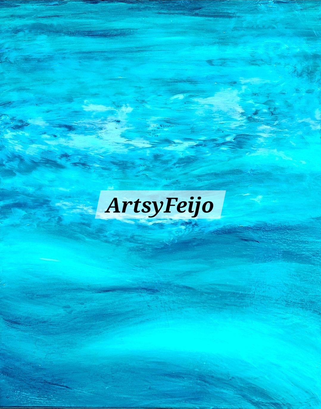 Digital Abstract Ocean Art