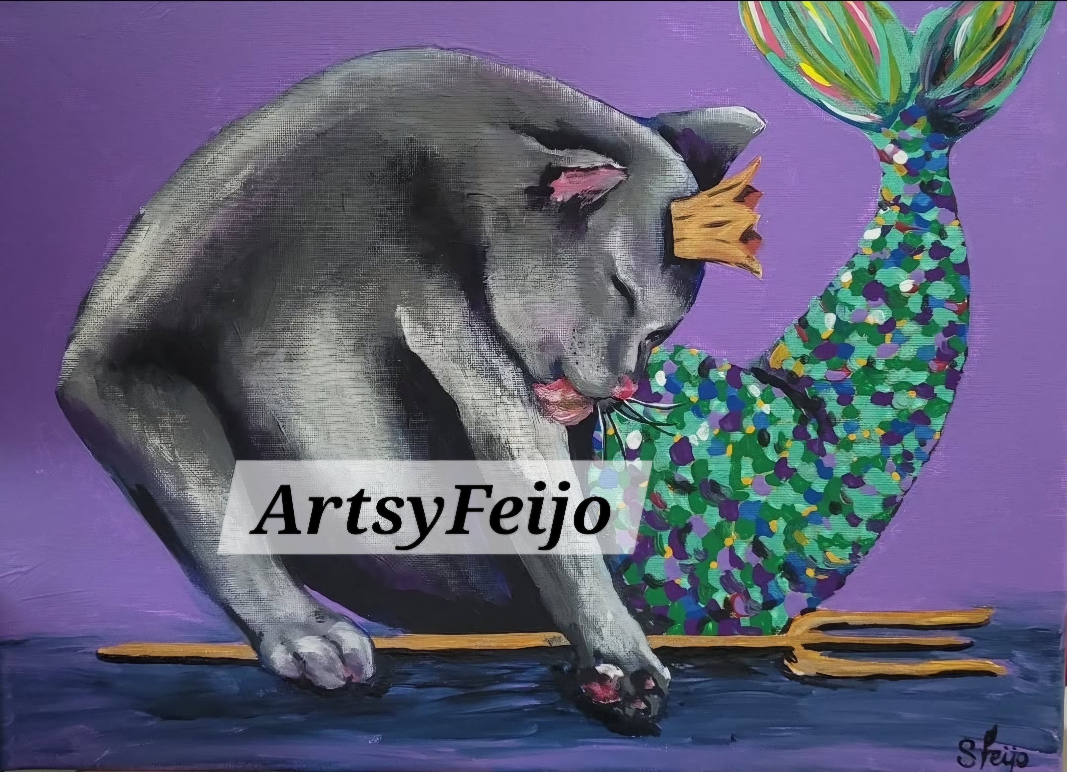 Purr-maid Digital Art