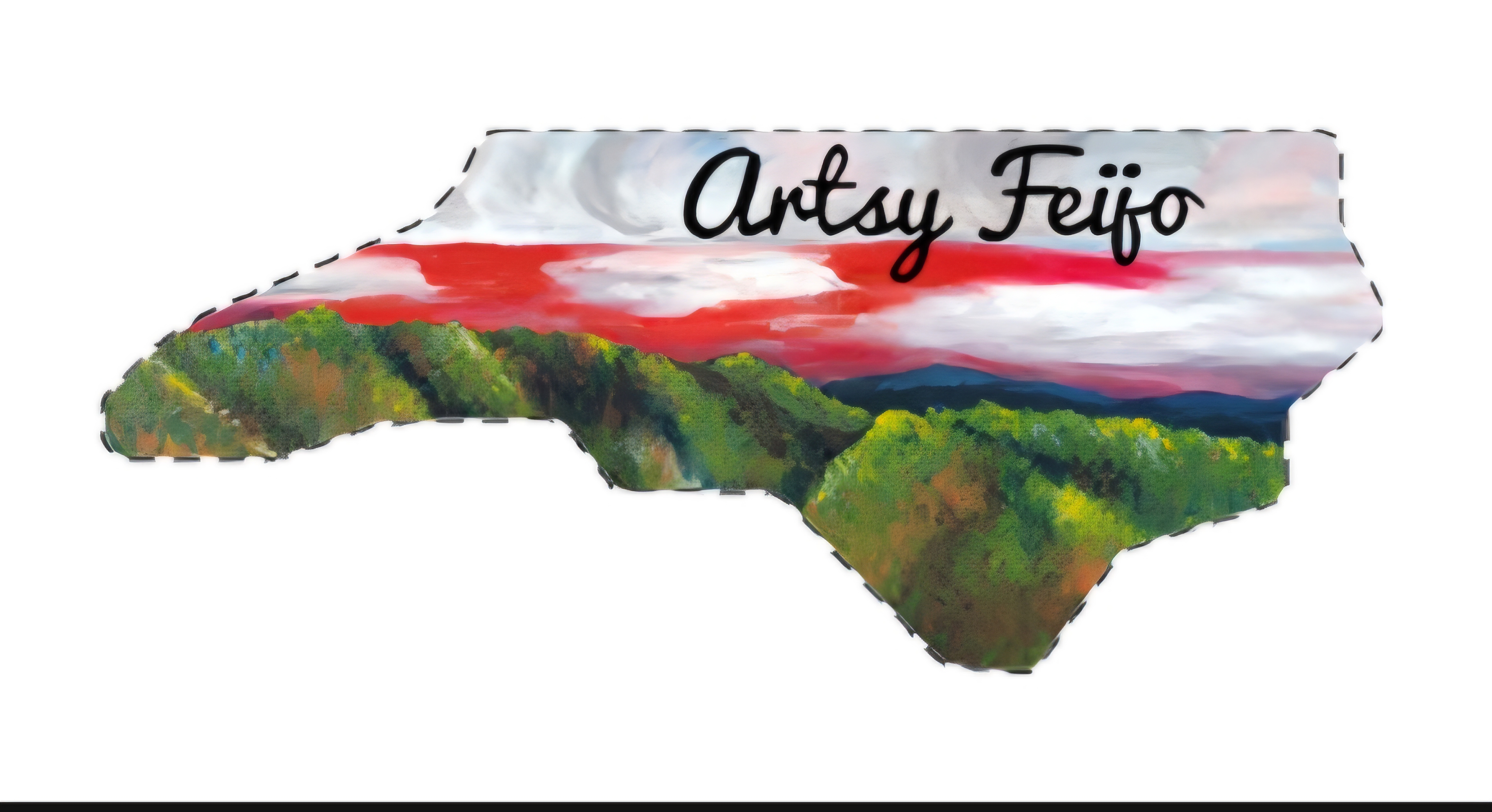 NC State Blue Ridge Mountains Sticker