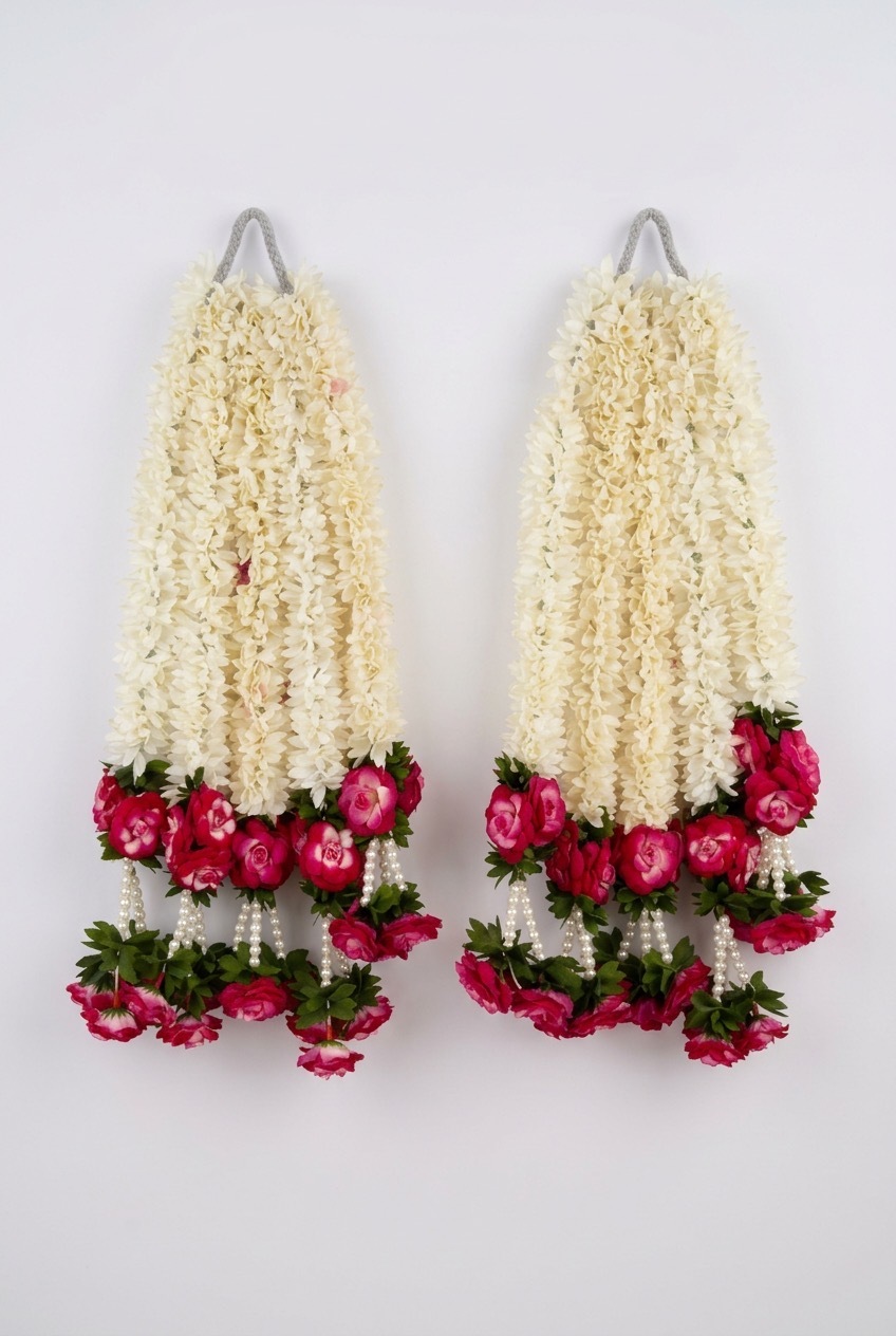 Traditional Flower Garland Pair