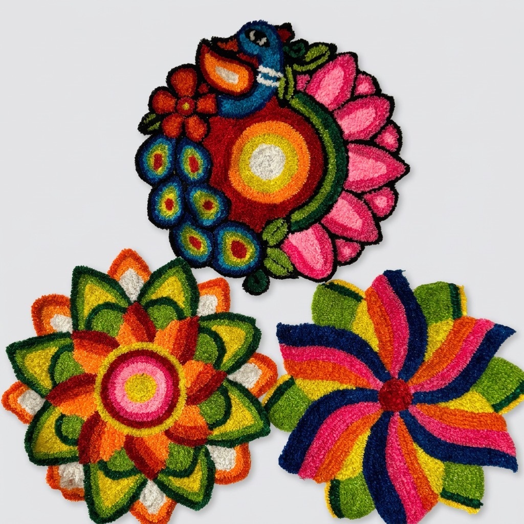 Colorful Traditional Coasters Set