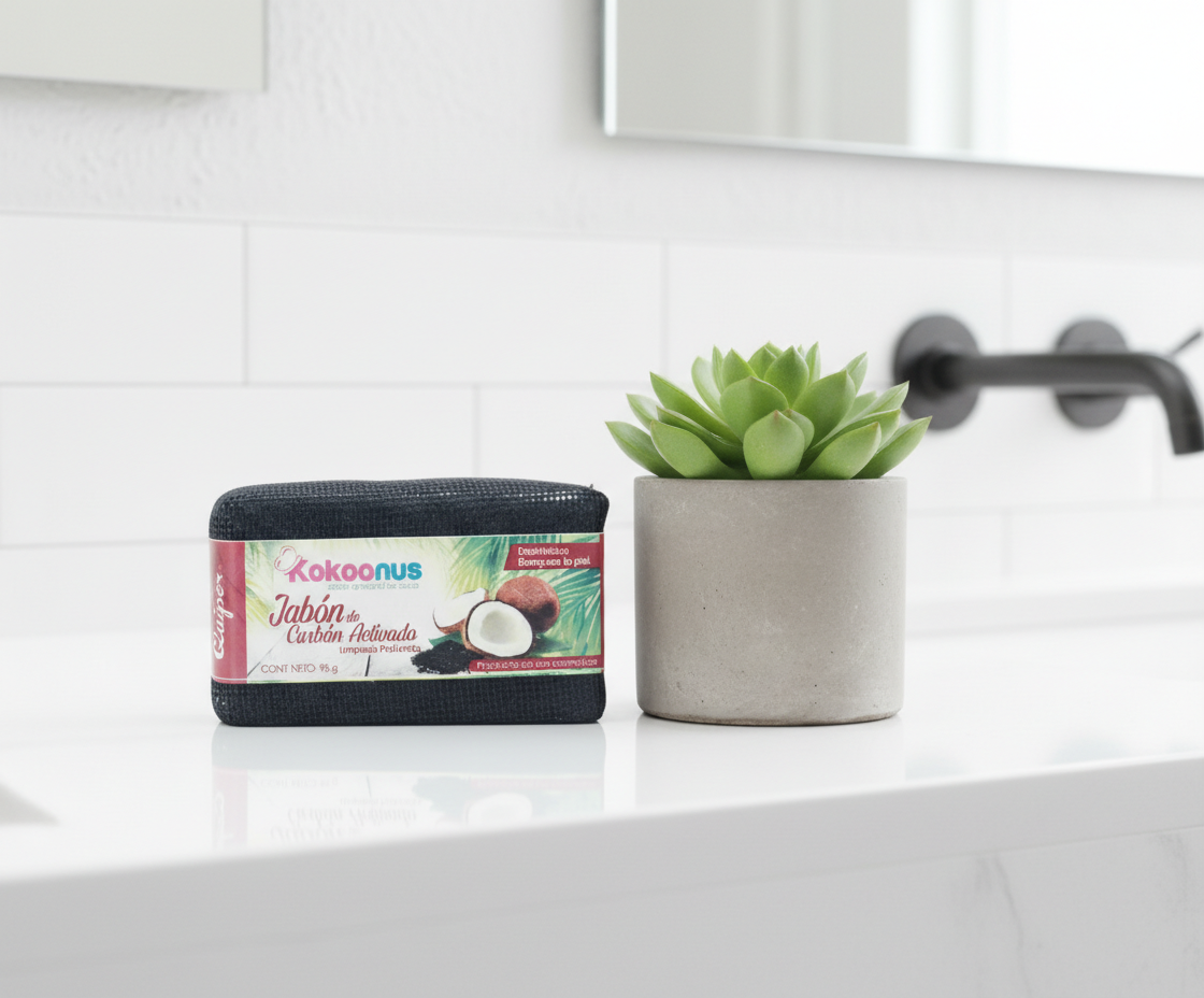 Jabon de carbón activado Kokoonus 125 grs
