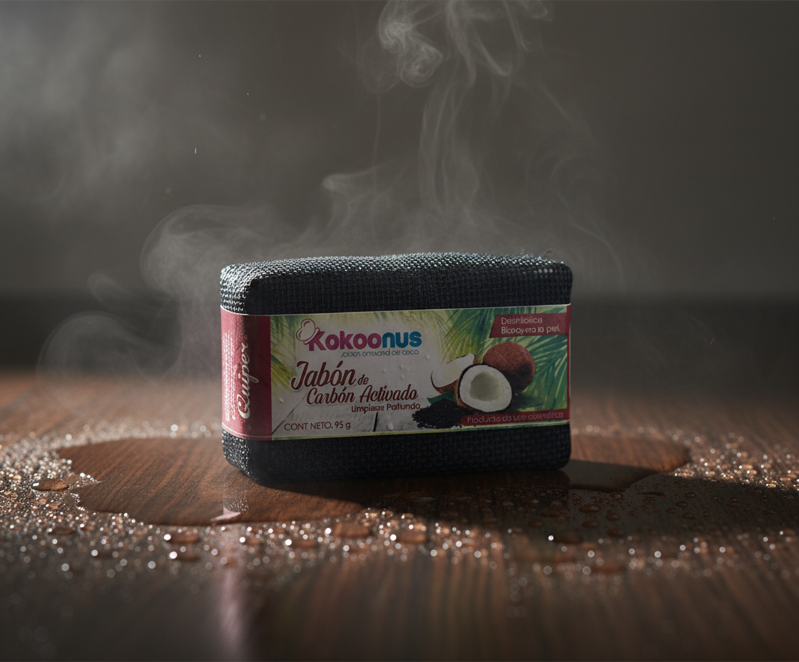 Jabon de carbón activado Kokoonus 125 grs
