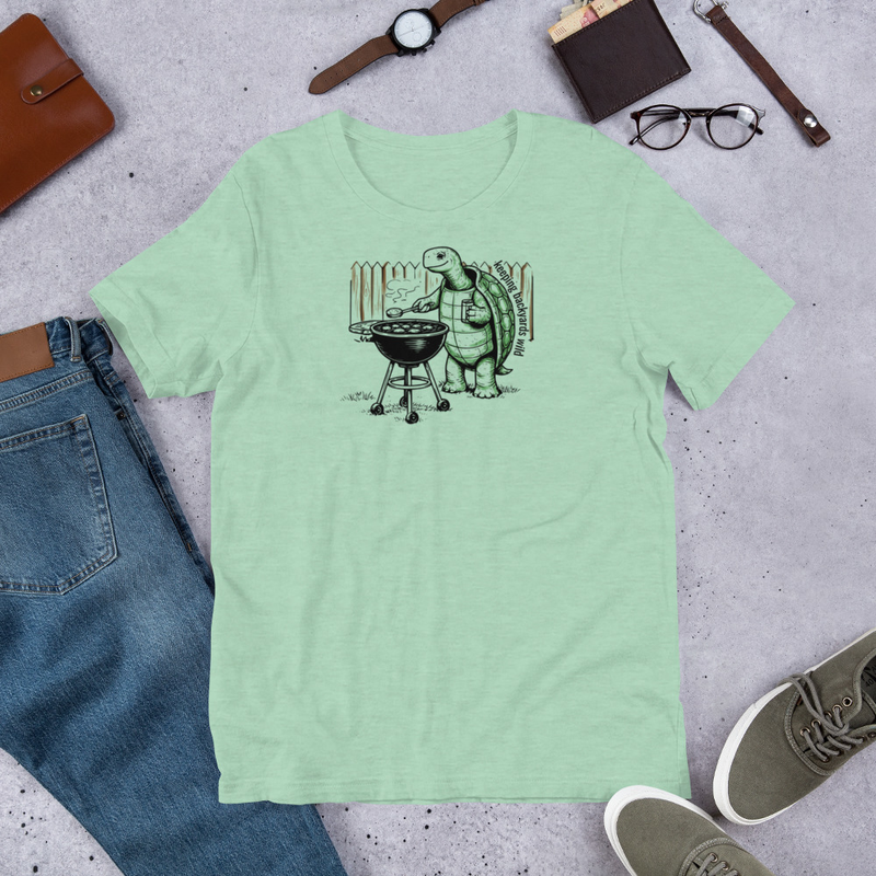 Grill Master Turtle Tee – Wild Backyard BBQ T-Shirt – Turtle BBQ Shirt