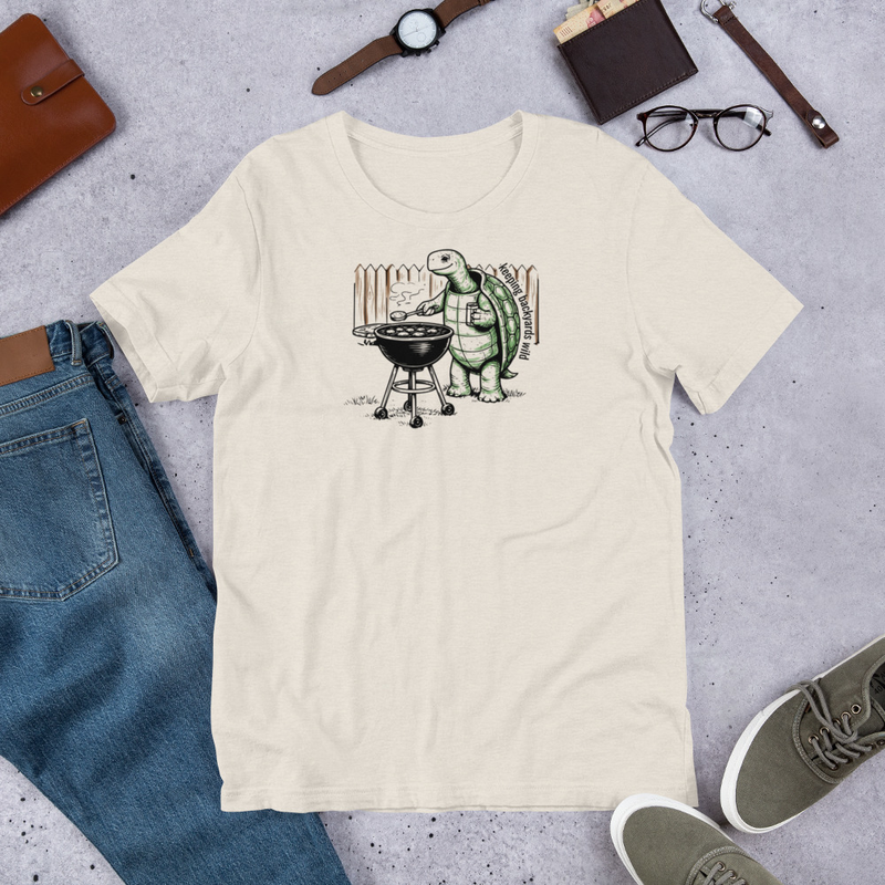 Grill Master Turtle Tee – Wild Backyard BBQ T-Shirt – Turtle BBQ Shirt